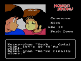 Maison Ikkoku screenshot: Kozue moves to kiss Yusaku.